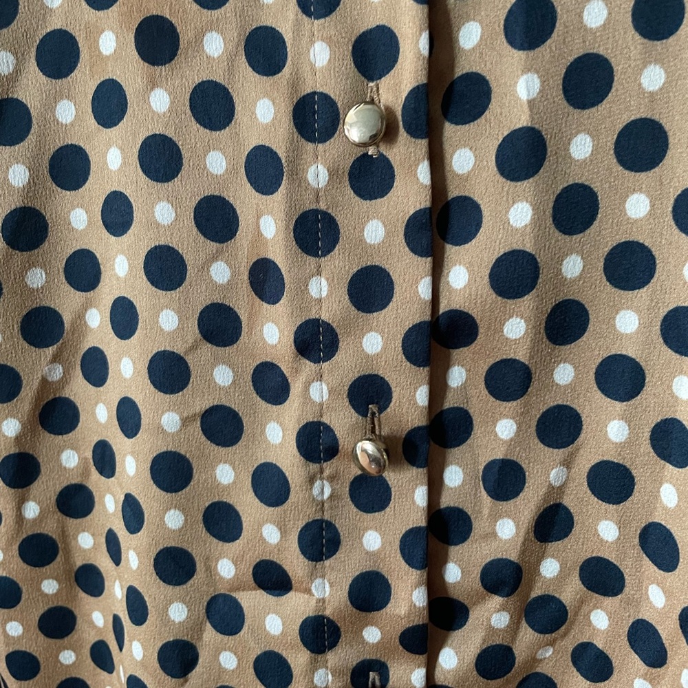 Gold and Black Ann Taylor Work Shirt - Picture 3 of 5